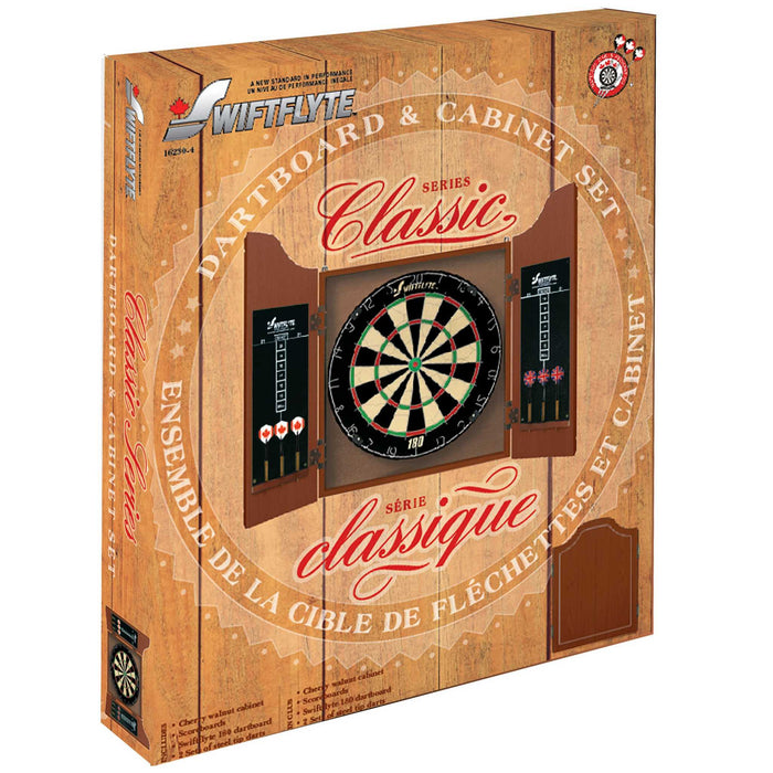 Ensemble coffret de cible de jeu de fléchettes Swiftflyte