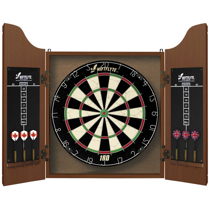 Ensemble coffret de cible de jeu de fléchettes Swiftflyte