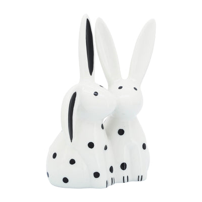 Porcelain 7" Kissing Bunnies|Lapins qui s’embrassent de 7 po en porcelaine