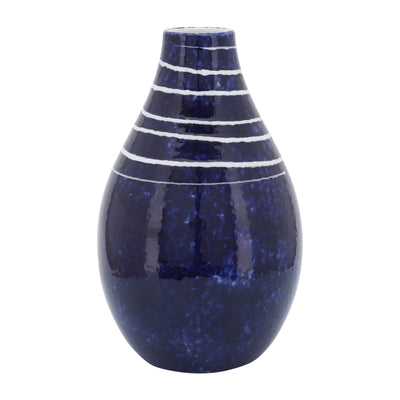 Ceramic 10" Primeval Vase - Blue | Vase Primeval de 10 po en céramique - bleu