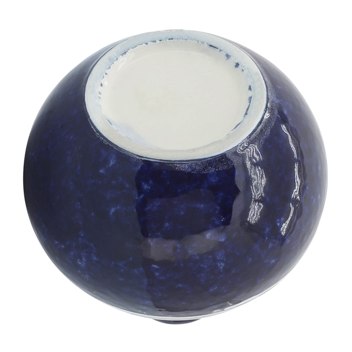 Vase Primeval de 5 po en céramique - bleu