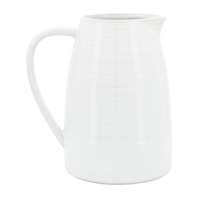 Ceramic 8" Pitcher - White|Cruche de 8 po en céramique - blanche