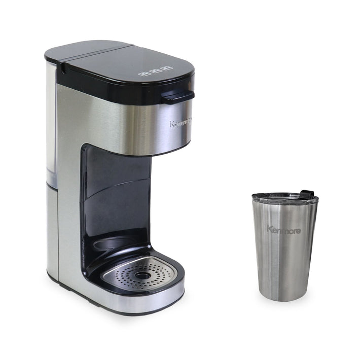 Cafetière Kenmore à portion individuelle avec tasse de voyage - noire - KKCMKCM-B