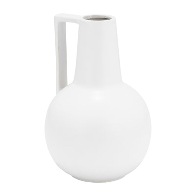 Ceramic 9" Vase - White|Vase de 9 po en céramique - blanc