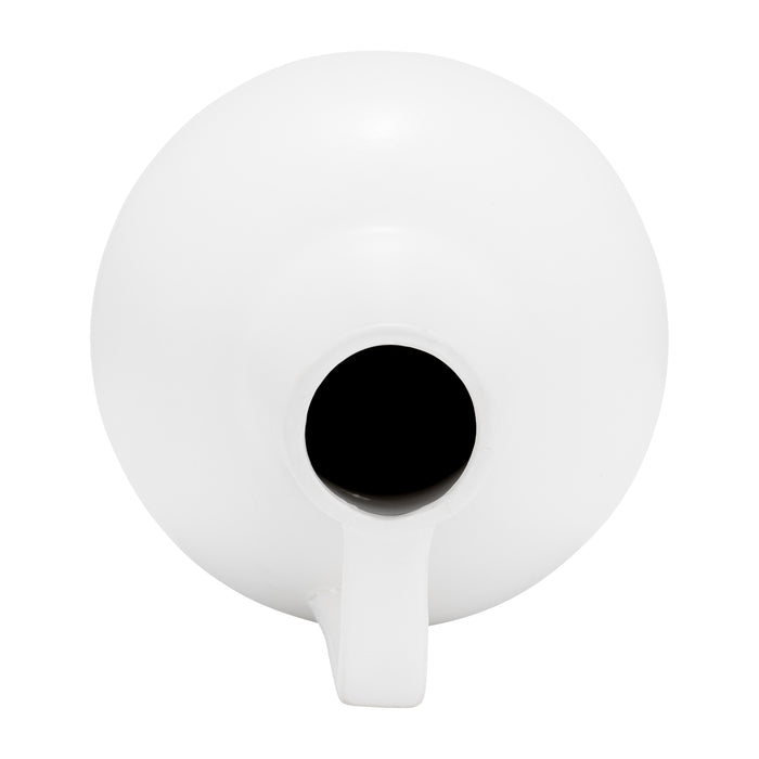 Vase de 9 po en céramique - blanc
