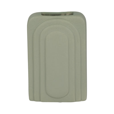 Dolomite 7" Rectangular Vase - Dark Sage|Vase rectangulaire de 7 po en dolomite - sauge foncé