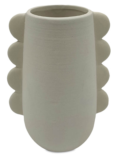 White 7" Eared Vase|Vase à oreilles blanc de 7 po