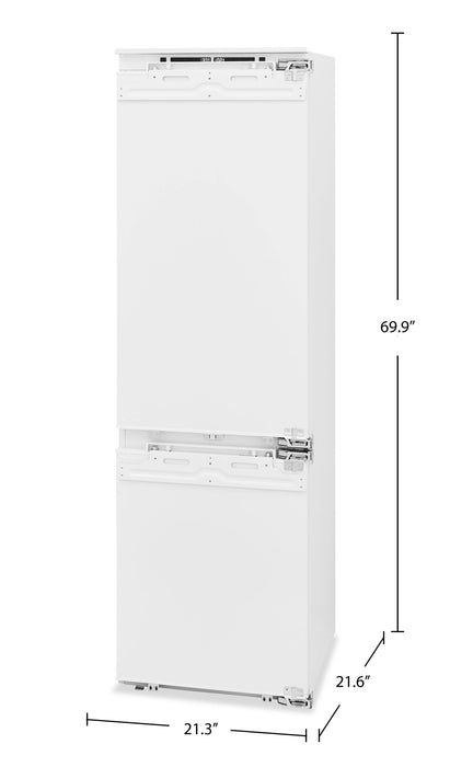 Réfrigérateur Electrolux de 8,6 pi3 et de 21 po de profondeur comptoir à congélateur inférieur - panneau personnalisable - ERBB0920AP