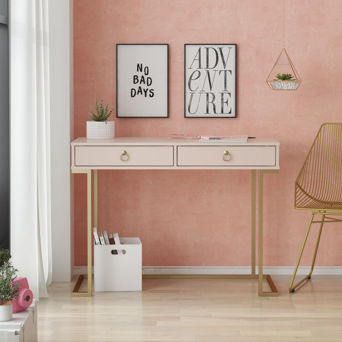 Bureau de travail Camila de Cosmoliving par Cosmopolitan - rose