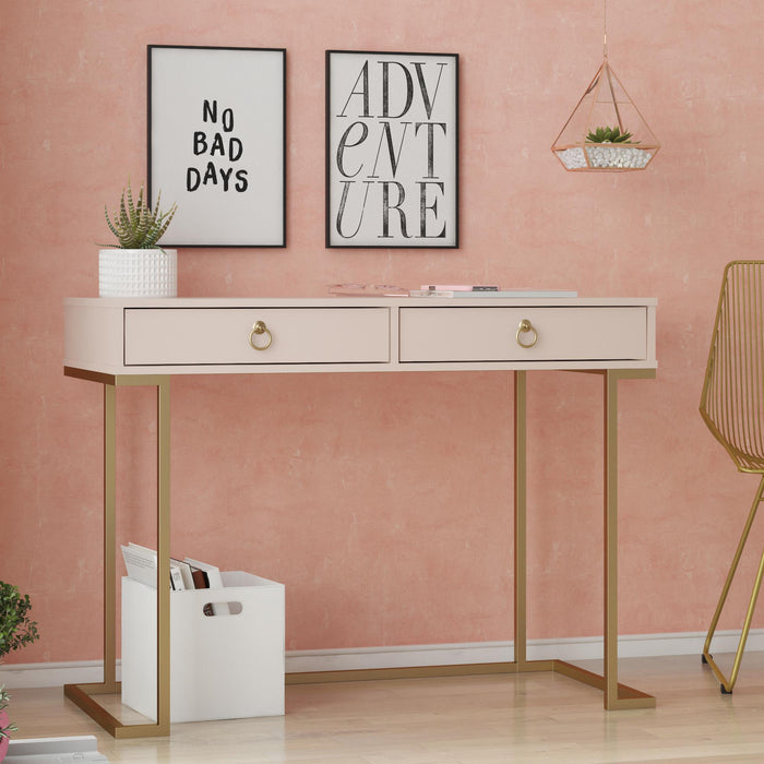 Bureau de travail Camila de Cosmoliving par Cosmopolitan - rose