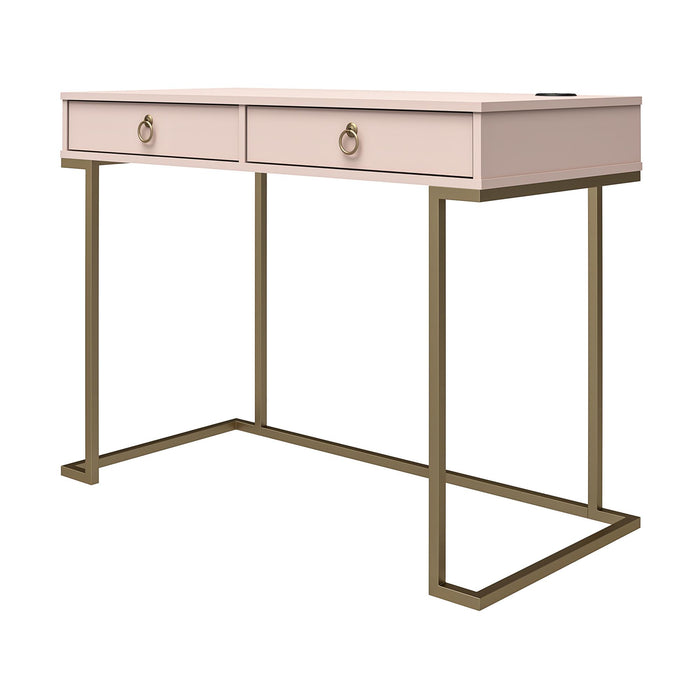 Bureau de travail Camila de Cosmoliving par Cosmopolitan - rose