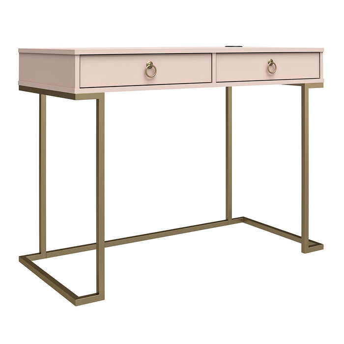 Bureau de travail Camila de Cosmoliving par Cosmopolitan - rose