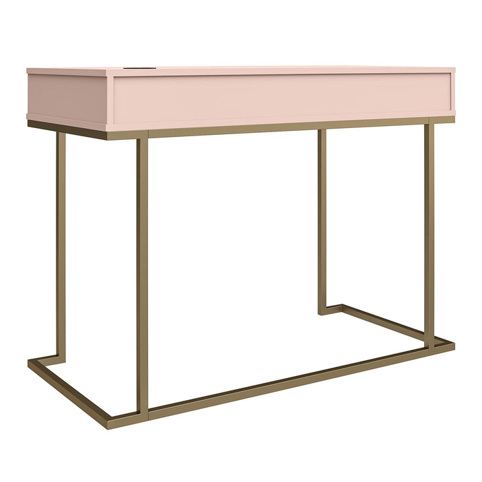 Bureau de travail Camila de Cosmoliving par Cosmopolitan - rose