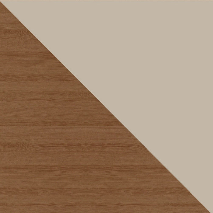 Meuble pour téléviseur Hampton de Manhattan Comfort de 62,99 po avec 4 tablettes et pattes en bois massif - blanc cassé
