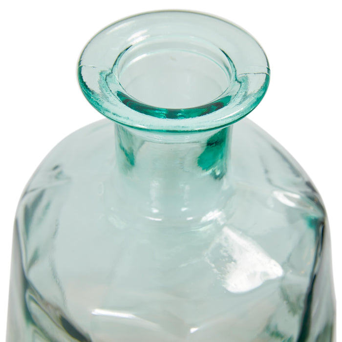 Vase de 29 po en verre - bleu clair