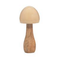Champignon conique de 8 po en bois - ivoire