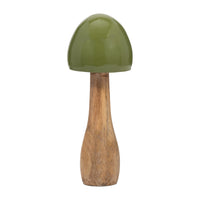 Champignon conique de 10 po en bois - olive