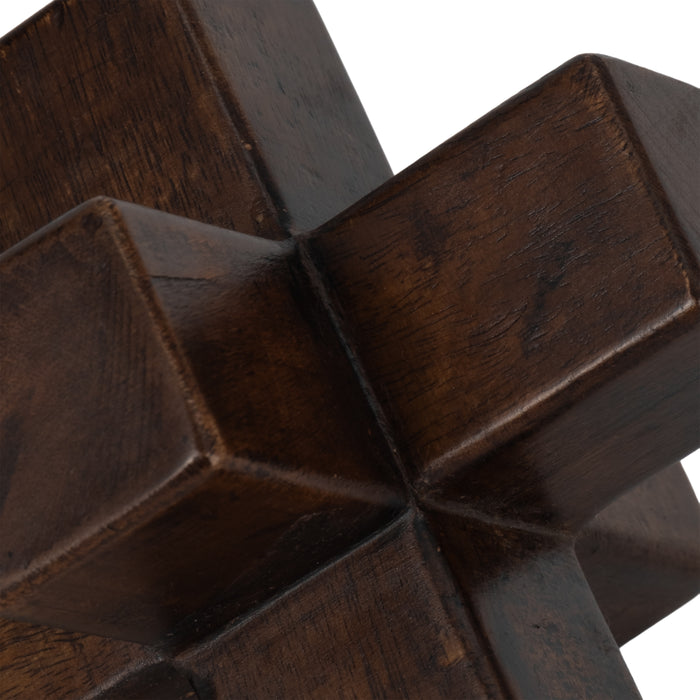 Osselet de 6 po en bois - brun