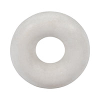 Sculpture ronde de 6 po en marbre - blanche