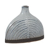 Vase de 6 po en céramique à motif d’arc en demi-dôme - bleu