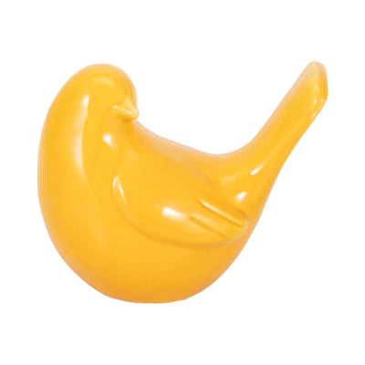 Ceramic 5" Side View Bird - Mustard|Oiseau qui regarde de côté de 5 po en céramique - moutarde