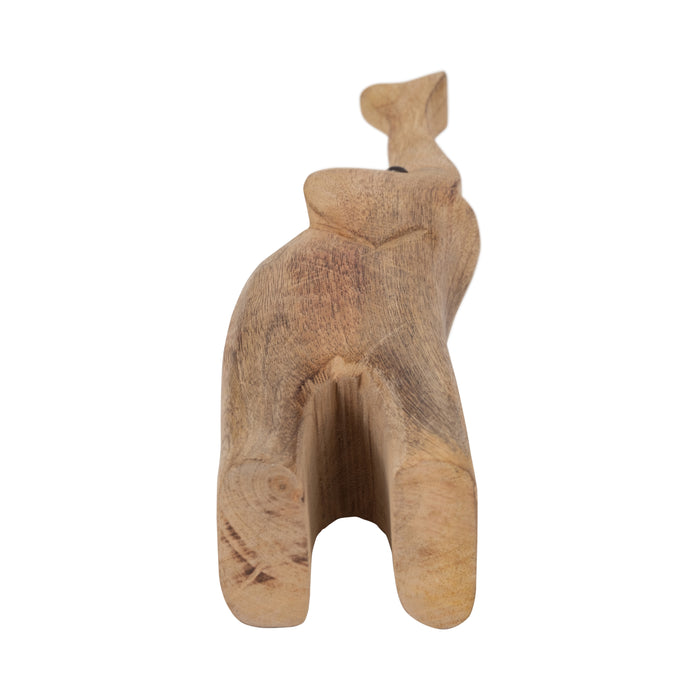 Éléphant de 15 po en manguier - brun