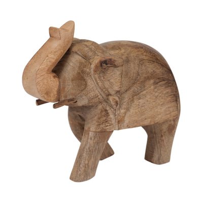 Mango Wood 7" Elephant - Brown|Éléphant de 7 po en manguier - brun