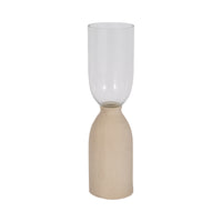 Vase Ecomix de 15 po en verre - ivoire