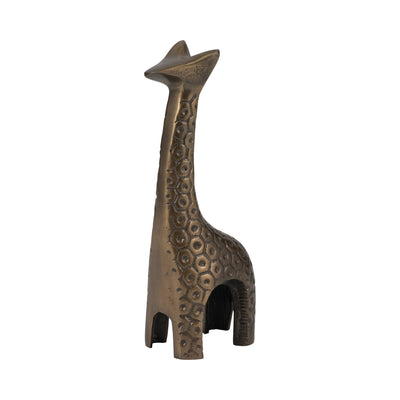 Metal 10" Honeycomb Giraffe - Bronze|Girafe de 10 po en métal à motif alvéolaire - bronze