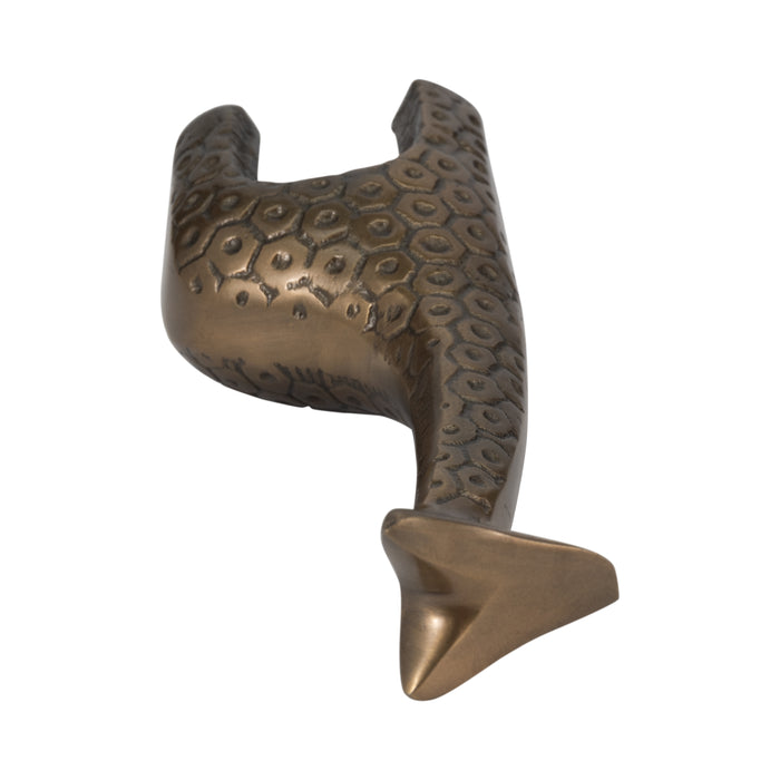 Girafe de 10 po en métal à motif alvéolaire - bronze