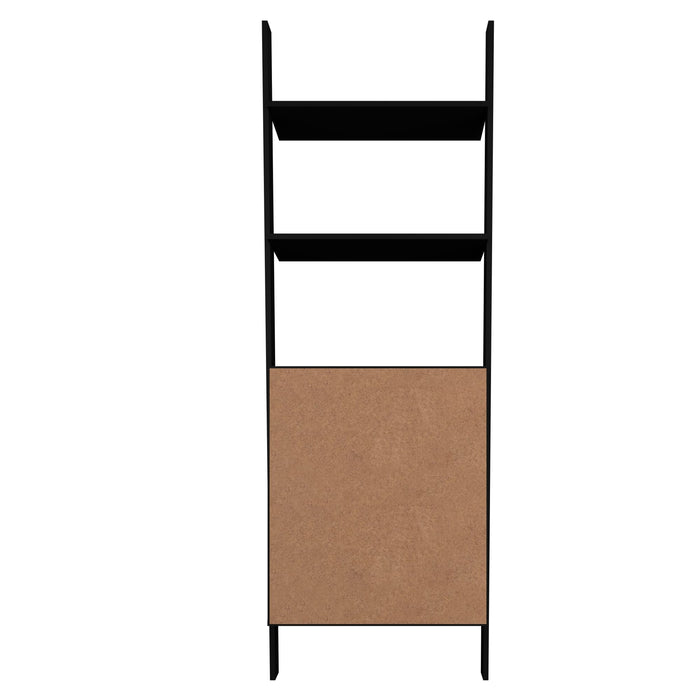 Armoire décorative Cooper de Manhattan Comfort de style échelle avec 2 tablettes flottantes - noire