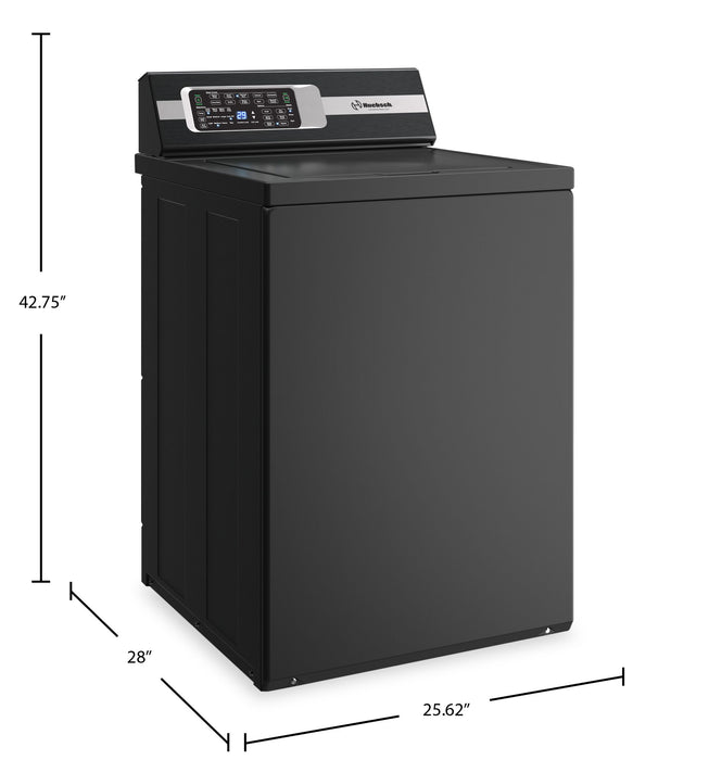 Laveuse Huebsch à chargement par le haut avec Perfect WashMC - noir mat - TR7105BN