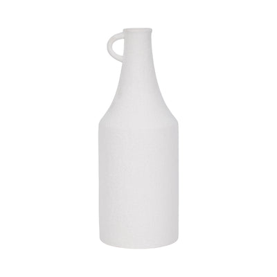 Dolomite 16" Rough Textured Bottle Vase - White|Vase en forme de bouteille de 16 po en dolomite à texture rugueuse - blanc