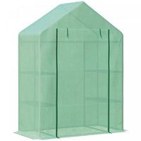 Outsunny Portable 4 Niveaux De Serre Chaude Pour Plantes D'interieur Et Tente De Culture De Fleurs A