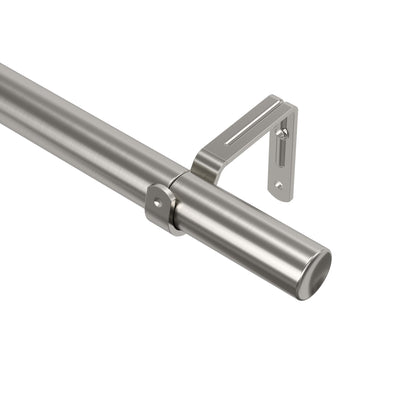 Umbra Zen Nickel Steel Expandable 1" Curtain Rod - 64"-128" | Tringle à rideaux extensible Zen de Umbra acier nickel de 1 po - 64 po à 128 po