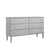 Commode Lux de Prepac à 6 tiroirs - grise