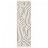 Carpette à poil long brossé Quinto à motif de vagues - 2 pi 7 po x 8 pi 
