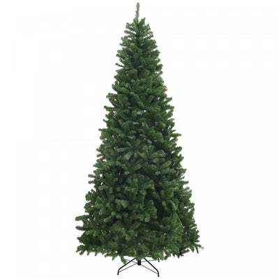 Homcom 9ft Artificial Christmas Tree With Auto Open, Steel Base, Green|Homcom Sapin De Noel Artificiel De 9 Pieds Avec Ouverture Automatique, Vert