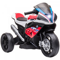 Aosom Porteur De Moto Electrique Pour Enfants Sous Licence Bmw Hp4 Jouet Moto 3 Roues 6v Alimentee P