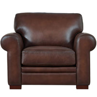  Hydeline Brookfield Fauteuil en cuir – Brun