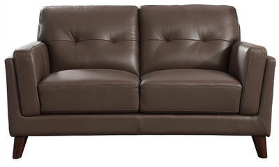 Hydeline Rowan Leather Loveseat - Brown|Causeuse Rowan de Hydeline en cuir - brune