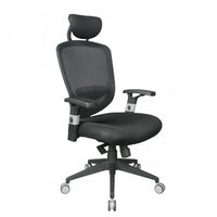 TygerClaw Fauteuil de Bureau Ergonomique en Maille a Dossier Haut avec Appui-tete
