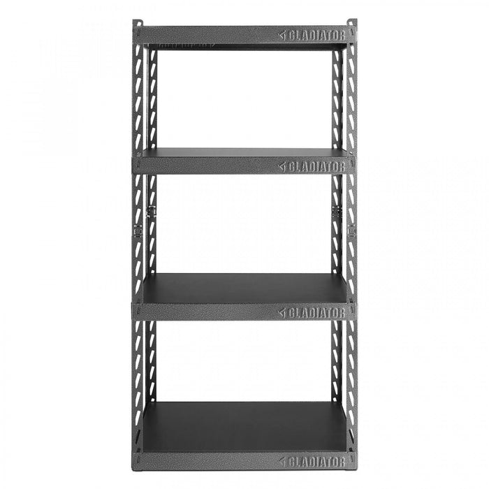 Étagère EZ Connect de 30 po de largeur à 4 tablettes de 15 po de profondeur de Gladiator - granite martelé
