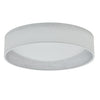 Petit plafonnier affleuré Cfled de Dainolite de 15 po, avec abat-jour blanc