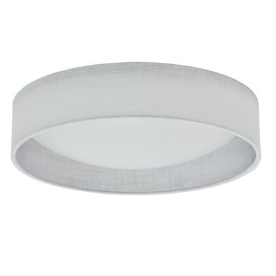 Dainolite Cfled Flush Mount 15" Micro White Shade Lamp|Petit plafonnier affleuré Cfled de Dainolite de 15 po, avec abat-jour blanc