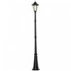Outsunny Lampe Solaire De 8', Lampadaire D'exterieur En Aluminium Etanche