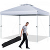 Costway 2-tier 10’ X 10’ Pop-up Canopy Tente Gazebo Instantane Reglable Porter Sac With Wheel