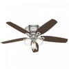 Ventilateur de plafond à profil bas du constructeur avec luminaire - Gris