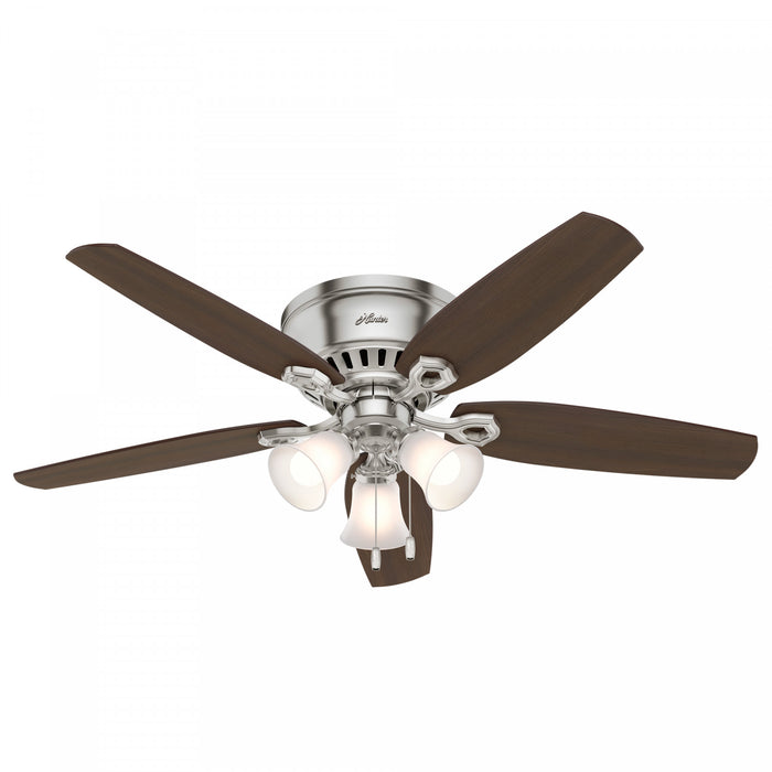 Ventilateur de plafond à profil bas du constructeur avec luminaire - Gris