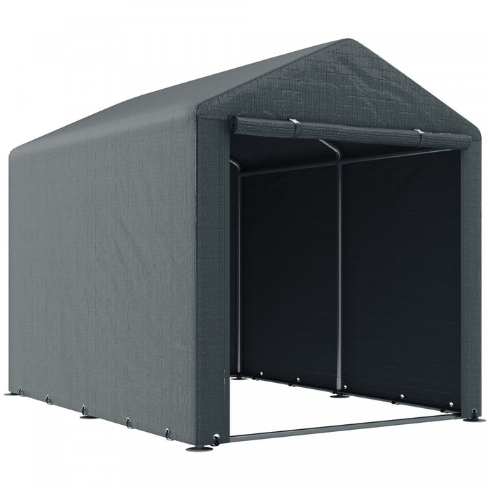 Outsunny Tente De Rangement, Abri Exterieur Portable, Gris Fonce